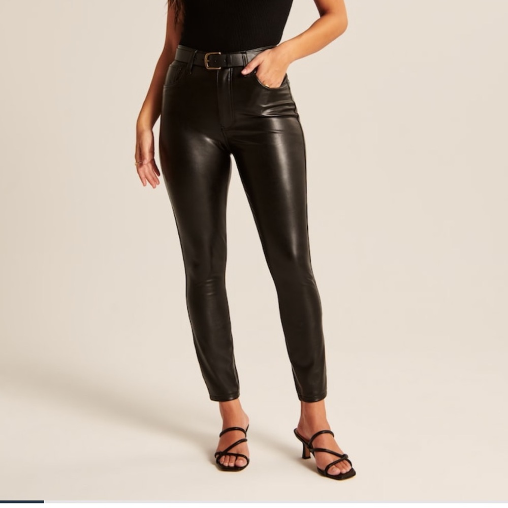 Abercrombie Vegan Leather Skinny Pant